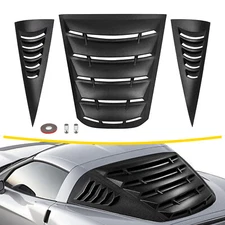 Rear & Side Window Louvers For Chevy Corvette C6 05-13 ABS Sun Shade Cover Vent