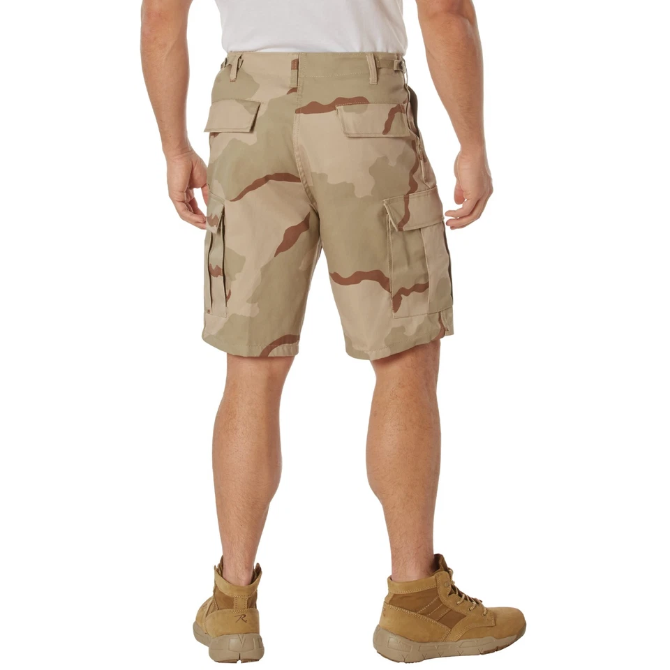 Pantalones Cortos Tácticos BDU Tri-Color Desierto Camuflaje Carga Pantalones Cortos Ejército Fatigas Envío Gratis Foto 4 de 4
