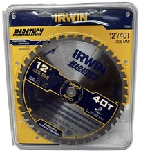 Irwin Industrial Tools 14080 12-Inch 40-Teeth Miter and Table Saw Blade