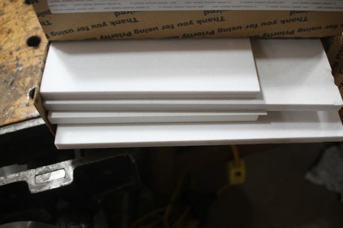 Corian-Like cutoffs, 44 lbs, white, off white, oatmeal all with SPECKS, 12mm - Picture 3 of 7