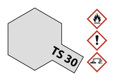 Tamiya Acryl Sprühfarbe TS-30 Metallic Silber glänzend 100ml - 85030