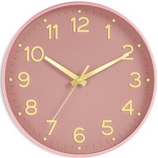 Silent Wall Clocks Battery Operated 8 Inch-Modern Non Ticking Analog Clock De...