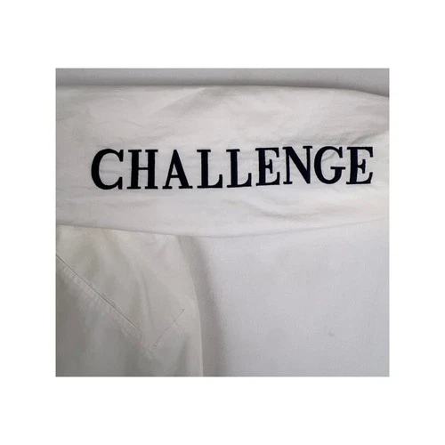 Vintage 90s Nautica Challenge J-Class Sailing Jacket Large White Hideaway Hood image 7