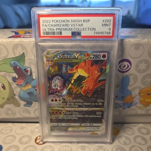2022 Pokemon SWSH BSP #262 FA/ Charizard VSTAR Ultra Premium Collection PSA 9
