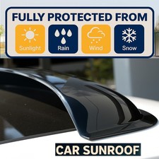 Rain Guard Visor 3mm Dark Gray Sun Roof 880mm 34.6 For 88-91 Honda Cr-x Coupe Rain Guard Visor 3mm Dark Gray Sun Roof 880mm 34.6 For 88-91 Honda Cr-x Coupe