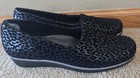 SAS Bliss Loafer Womens 10 M Black Leopard Velvet Wedge Cushioned Comfort — photo 2