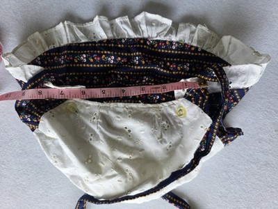 Handmade Prairie Style Bonnet Blue & White Cottagecore | eBay display picture 2