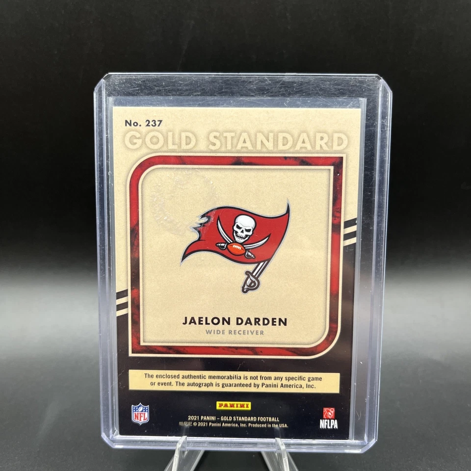 2021 Panini Gold Standard - Rookie Jersey Autographs Jaelon Darden #237 /149 - Image 2 of 2