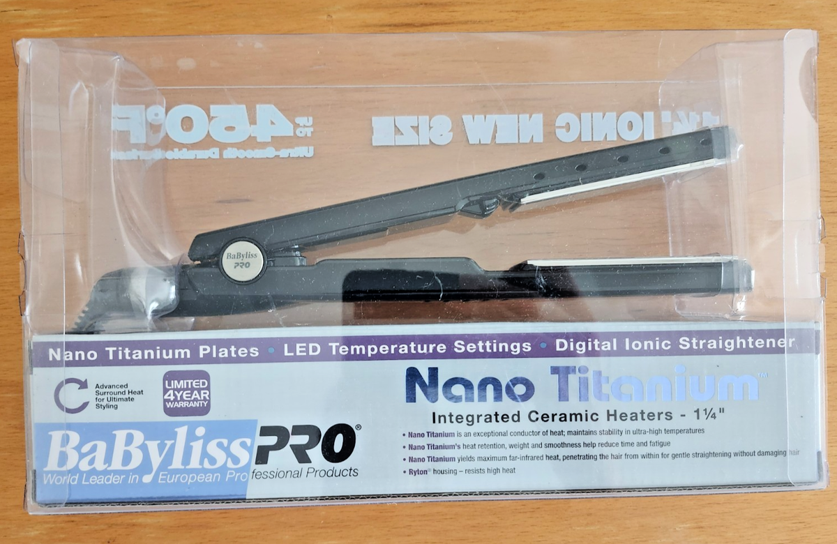 Straightening Iron Babyliss Pro Nano Titanium Integrated Ceramic