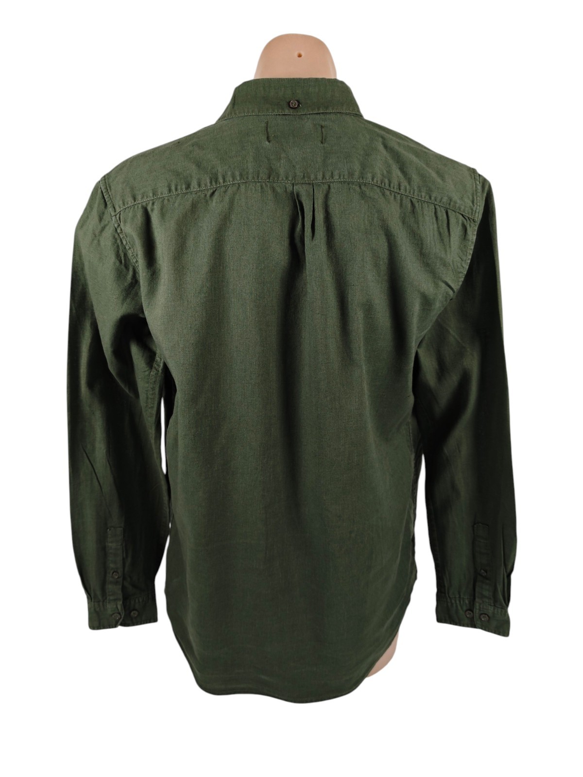 Daily Grind Linen Shirt Men's Size M Green Skate Urban Surf Beach image 3