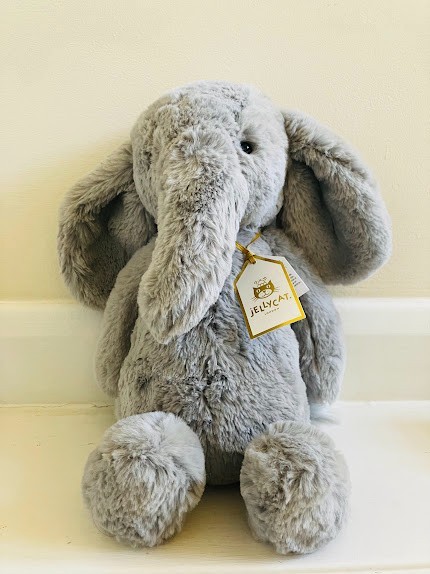 JELLYCAT MY NAME IS ORIGINAL BASHFUL LUXE ELEPHANT THUDDEUS NEW