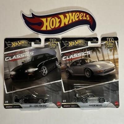 Lot Of 2 Hot Wheels Premium Modern Classics Porsche 993 GT2 &  94 Nismo 270R S14