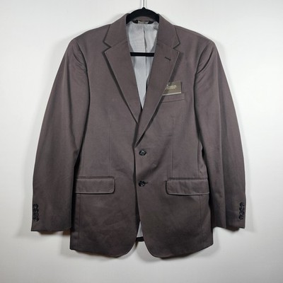 New Jos A Bank The Crossover Blazer Dark Brown 100% Cotton Jacket Men's 38R  NWT