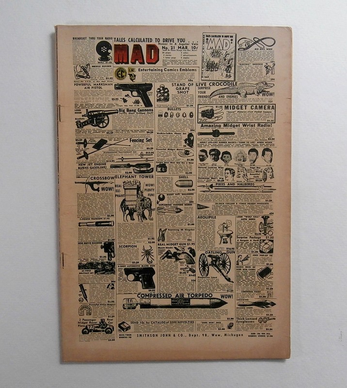 VINTAGE MAD MAGAZINE MARCH 1955 VOL 1 NO 21 ADVERT ISSUE EC COMIC 10 CENT