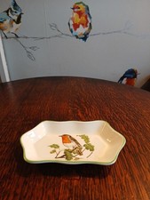 Small Robin Trinket Plate/Bowl Fine Bone China Staffordshire  Narman Arlatt