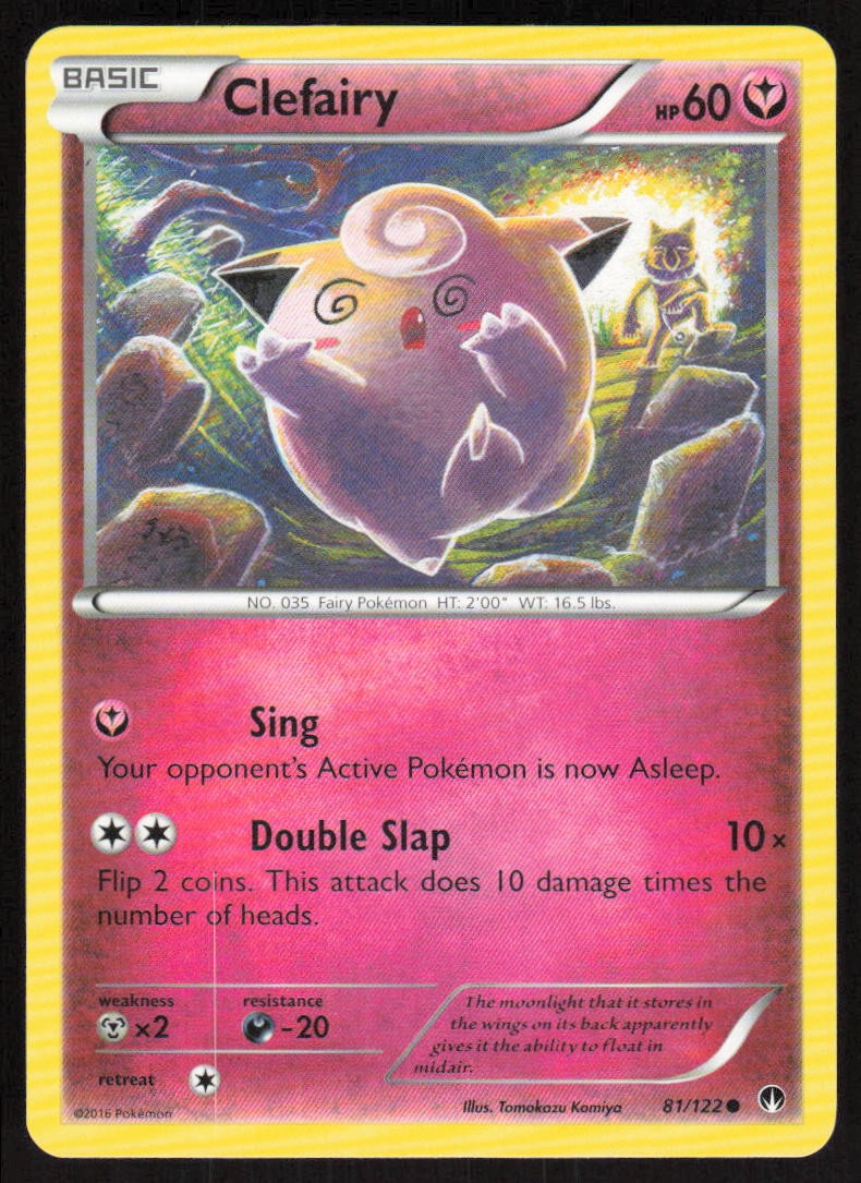 Clefairy 81/122 Common BREAKpoint Pokemon Lightly Played