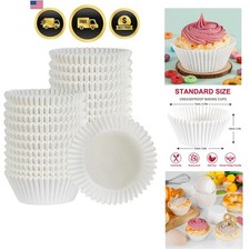 Forros blancos para cupcakes 300 piezas tazas para hornear forros para magdalenas para pasteles cupcakes