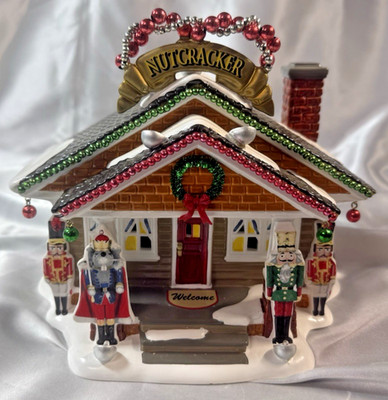 Dept 56 Lighted Snow Village ''The Nutcracker House'' w/Spinning Ballerina No Box