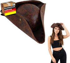 Piratenhut Kostüm Zubehör Damen Herren Mittelalter Halloween Kopfbedeckung