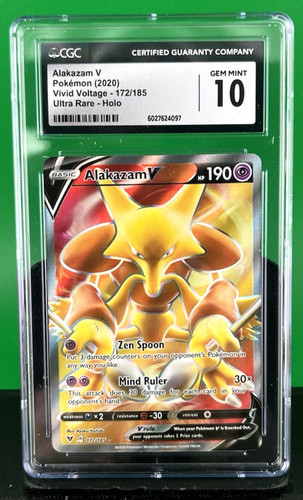 Alakazam V graded CGC 10 for sale on eBay