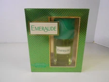 Vintage New Emeraude by Coty Cologne Spray 1.5 Ounce in Factory Box