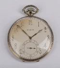 Antique Elgin 14K Gold Case Open Face Pocket Watch 43.7mm - Runs