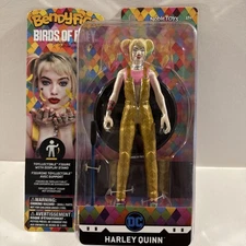 Rare Harley Quinn Birds of Prey BendyFigs DC Comics Figure Noble Toys New In box