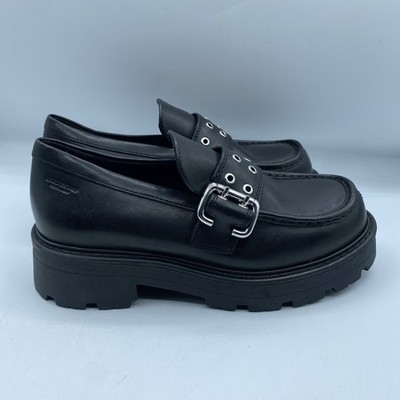 Vagabond Shoemakers Cosmo 2.0 Black Loafer Womens EU 37 US 7 Casual Comfort