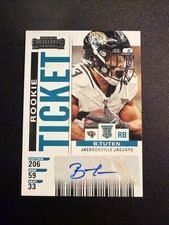 2025 Panini Select Bhayshul Tuten Contenders Rookie Ticket Auto RC #17 Jaguars