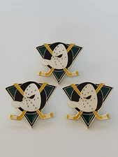 (Pack of 3) NHL Hockey Team Anaheim Ducks Enamel Lapel Pins, FREE SHIPPING