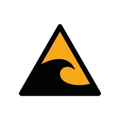 W056 - Tsunami Hazard Zone Sticker Decal