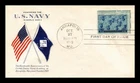 US COVER WORLD WAR II NAVY FDC SCOTT 935 GRIMSLAND CACHET HAND CANCEL