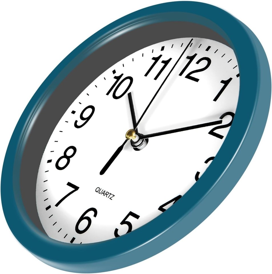 Silent Wall Clock Non Ticking, 6 Inch Wall Clocks Battery Operated ...