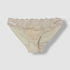 Simone Perele Women's Beige Reve Lace Bikini Panty Size 1