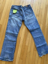 Flypaper Men's Straight Fit Blue Denim Jeans