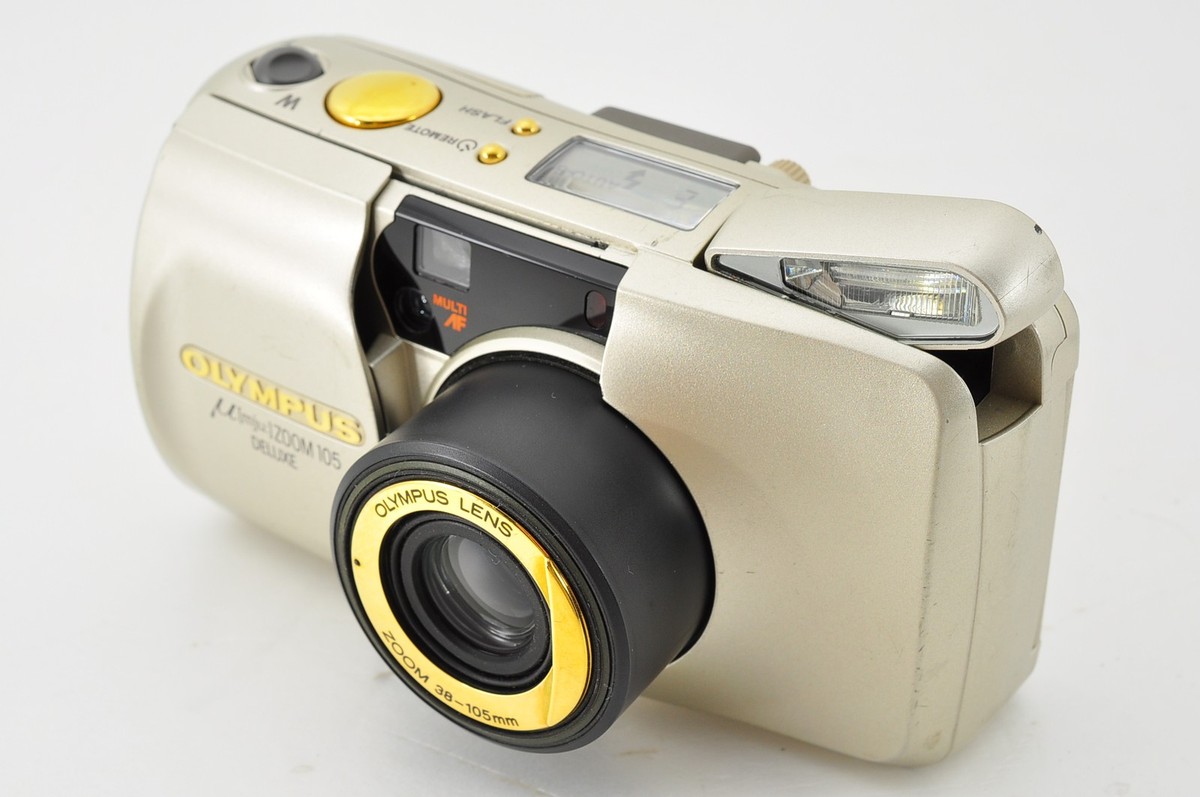 μ ZOOM 105 OLYMPUS 良品 Olympus μ mju Zoom 105 Deluxe 35mm Film Camera Near Mint From