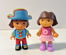DORA THE EXPLORER MEGA BLOKS DOLLS LOT OF 2
