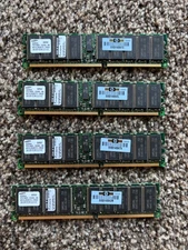 (4x)Samsung 1GB DDR PC2100 CL2.5 ECC Memory
