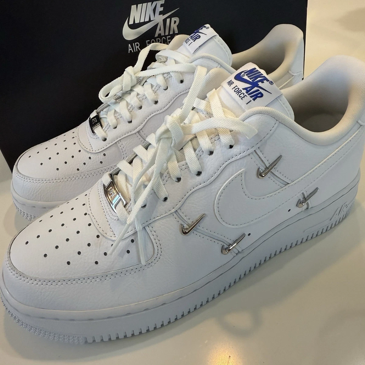 Nike Air Force 1 '07 LX Sisterhood - White Metallic Silver W | eBay