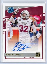 2020 Panini Chronicles Draft Picks Donruss 2 Brian Cole II Auto