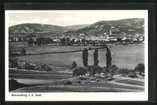Hammelburg a. d. Saale, Ortsansicht aus der Vogelschau, Ansichtskarte 