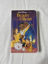 Vintage Walt Disney Black Diamond Classic Beauty and The Beast VHS Tape 1991