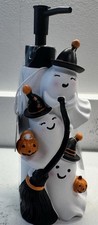 Halloween Stacked Ghost Soap Dispenser Spooky Bathroom Kitchen Decor Brand New