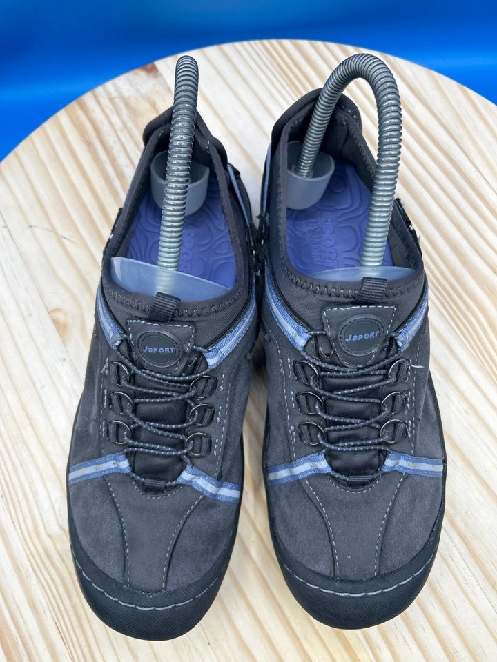 Zapatilla deportiva JSport by Jambu Tahoe Ultra para mujer talla 7M azul carbón polvoriento vegana Foto 3 de 4