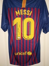 Lionel Messi Autographed Authenticated Barcelona Jersey