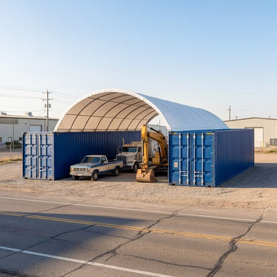 #ad Chery Industrial Container Canopy Shelter Durable Storage Cover Container Roof $2103.20