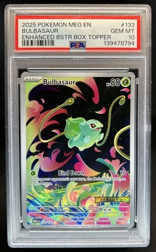 2025 Pokemon Mega Evolution Bulbasaur Promos #133/132 PSA 10 GEM MINT