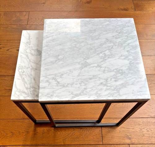 West Elm Marble Nesting Tables | eBay UK