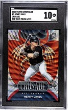 2023 Panini Chronicles Crusade #2 Henry Davis RED WAVE PRIZM /199 SGC 10 GEM