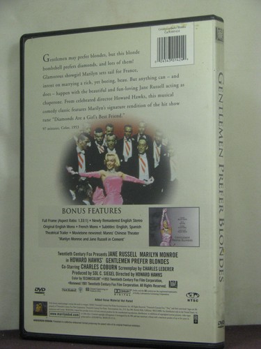 sleeve signed by George "Foghorn" Winslow, Gentlemen Prefer Blondes DVD,wide scr - Picture 2 of 4